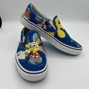 VANS x SpongeBob SquarePants AlohaBob Low Skate Sneakers Men's Sz 6.5 Ladies 8